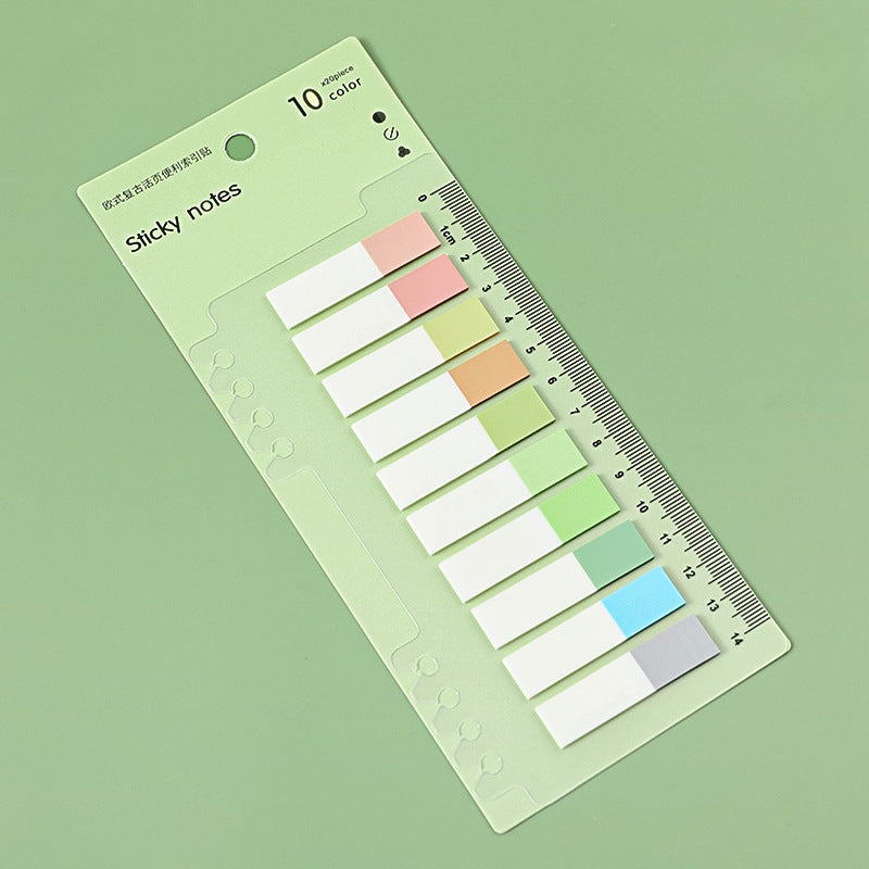 Wholesale Paper Classification Index Sticker Color PET Fluorescent Sticky Note